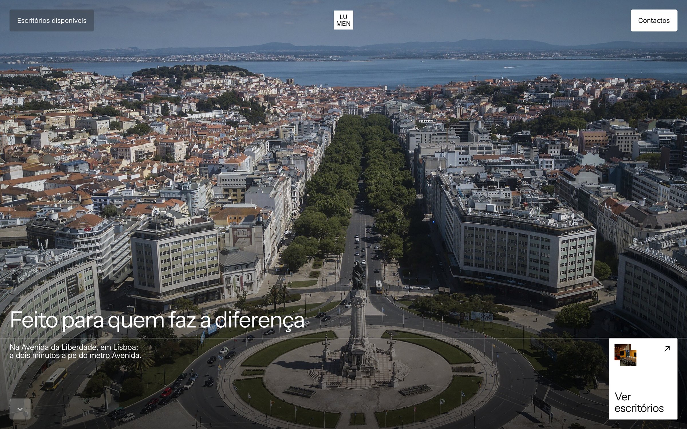 Website — home page of an office building